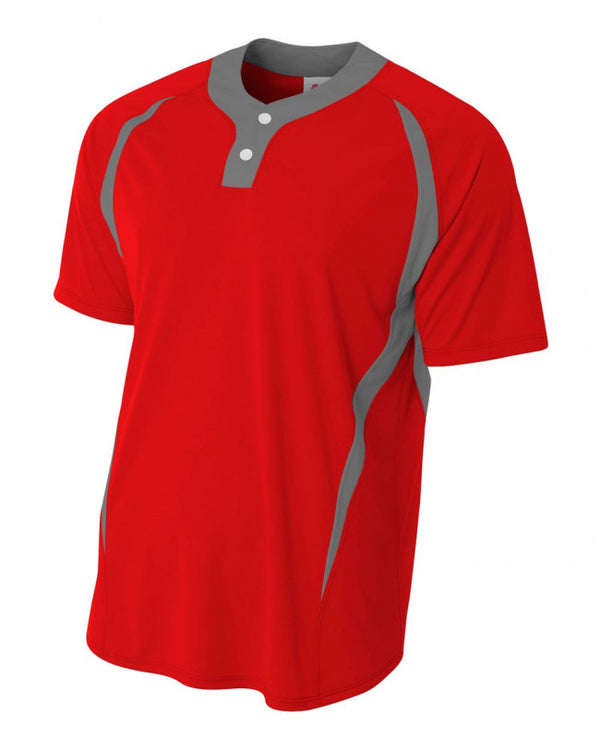 A4 Two-Button Performance Softball Jersey (SBN4229)
